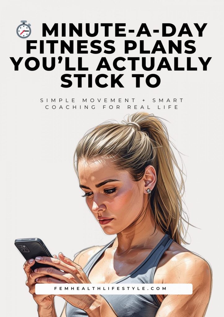 MINUTE-A-DAY FITNESS PLANS YOU’LL ACTUALLY STICK TO